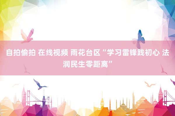 自拍偷拍 在线视频 雨花台区“学习雷锋践初心 法润民生零距离”