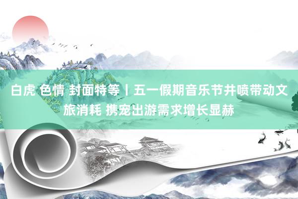白虎 色情 封面特等丨五一假期音乐节井喷带动文旅消耗 携宠出游需求增长显赫
